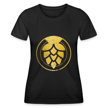 Craft Beer Brewmaster Hops Gift - Women's Functional T-Shirt - black - Front - AI Model Female 172 light (172cm)