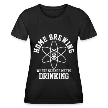 Craft Beer Brewmaster Hops Gift - Women's Functional T-Shirt - black - Front - AI Model Female 172 light (172cm)