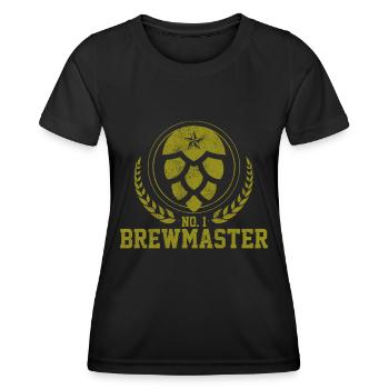 Craft Beer Brewmaster Hops Gift - Women's Functional T-Shirt - black - Front - AI Model Female 172 light (172cm)