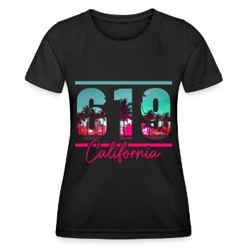 San Diego Kalifornien Vintage Souvenir - Frauen Funktions-T-Shirt - Schwarz - Vorne - AI Model Female 172 light (172cm)