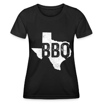 Texas - Frauen Funktions-T-Shirt - Schwarz - Vorne - AI Model Female 172 light (172cm)