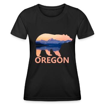 Oregon - Frauen Funktions-T-Shirt - Schwarz - Vorne - AI Model Female 172 light (172cm)