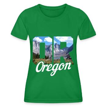 Oregon - Frauen Funktions-T-Shirt - Kelly Green - Vorne - AI Model Female 172 dark (172cm)