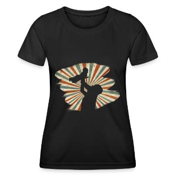 Father and daughter - Women's Functional T-Shirt - black - Front - AI Model Female 172 light (172cm)