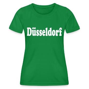 Düsseldorf - Frauen Funktions-T-Shirt - Kelly Green - Vorne - AI Model Female 172 dark (172cm)
