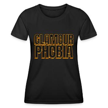 Glamourphobie Glamour Phobie Noble Glitter Phobia - T-shirt sport Femme - noir - Devant - AI Model Female 172 light (172cm)