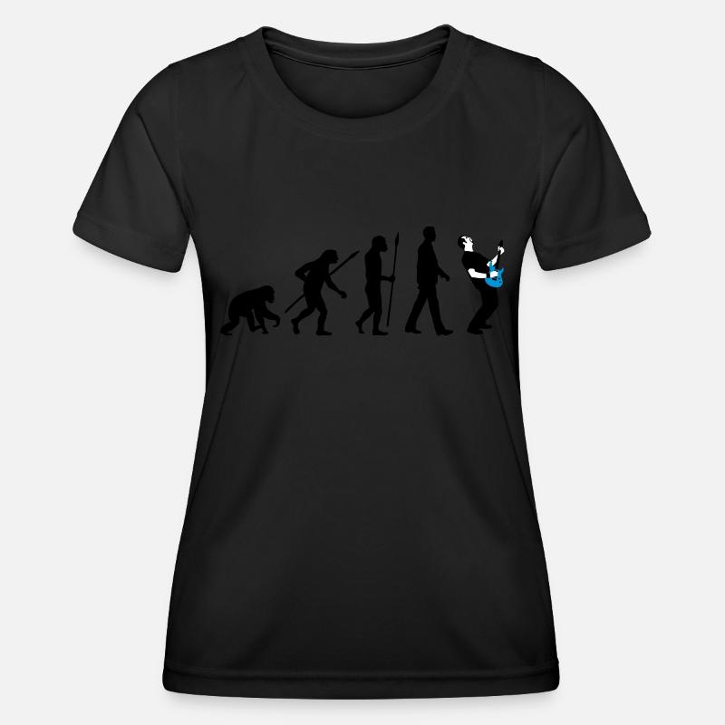 evolution_rocks_032012_n_3c - T-shirt sport Femme - noir
