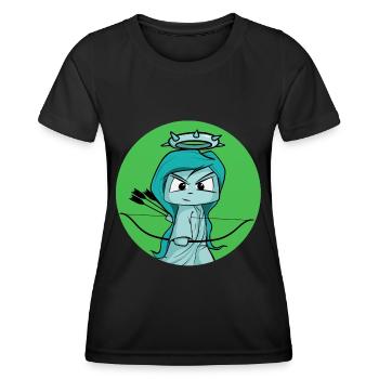 sweet Statue of Liberty, archer, archery - Women's Functional T-Shirt - black - Front - AI Model Female 172 light (172cm)