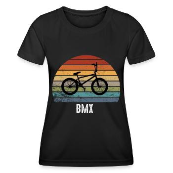 BMX - T-shirt sport Femme - noir - Devant - AI Model Female 172 light (172cm)