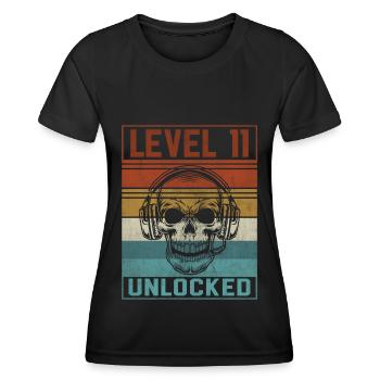Gamer 11th Birthday - Women's Functional T-Shirt - black - Front - AI Model Female 172 light (172cm)