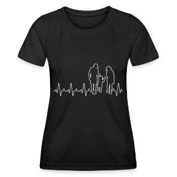 Grands-parents Grand-enfant Grand-père Grand-mère - T-shirt sport Femme - noir - Devant - AI Model Female 172 light (172cm)