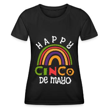 Fiesta Joyeux Cinco De Mayo - T-shirt sport Femme - noir - Devant - AI Model Female 172 light (172cm)