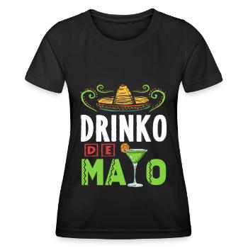 Tequila Cinco De Mayo Mexican Fiesta - Women's Functional T-Shirt - black - Front - AI Model Female 172 light (172cm)