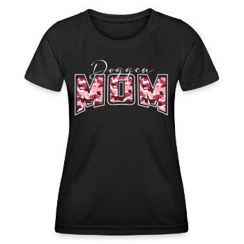 Lettrage de motif de camouflage Great Dane Mom - T-shirt sport Femme - noir - Devant - AI Model Female 172 light (172cm)