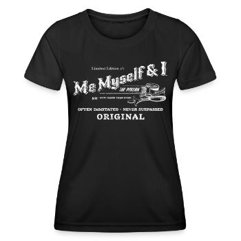Me myself and I Birthday Shirt - Women's Functional T-Shirt - black - Front - AI Model Female 172 light (172cm)