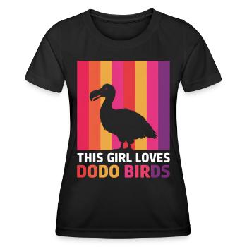 Dodo Dire Dodo Oiseau Fille Drôle Dodo Cadeau - T-shirt sport Femme - noir - Devant - AI Model Female 172 light (172cm)