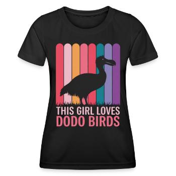 Dodo Dire Dodo Oiseau Fille Drôle Dodo Cadeau - T-shirt sport Femme - noir - Devant - AI Model Female 172 light (172cm)