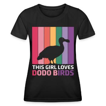 Dodo Dire Dodo Oiseau Fille Drôle Dodo Cadeau - T-shirt sport Femme - noir - Devant - AI Model Female 172 light (172cm)
