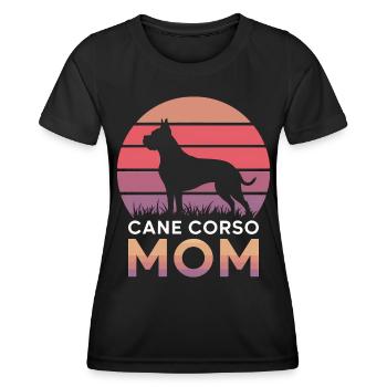 Cane Corso Italiano Mom Mom Cane Corso Gift - Women's Functional T-Shirt - black - Front - AI Model Female 172 light (172cm)