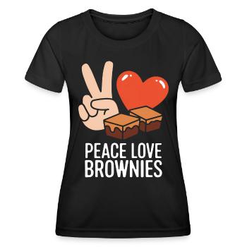 Brownies Dire Pâtisserie Drôle Brownie Cadeau - T-shirt sport Femme - noir - Devant - AI Model Female 172 light (172cm)