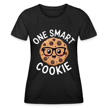 Cookie Saying Chocolate Cookies Funny Cookie Gift - Women's Functional T-Shirt - black - Front - AI Model Female 172 light (172cm)