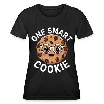 Cookies Saying Chocolate Cookies Funny Cookie Gift - Women's Functional T-Shirt - black - Front - AI Model Female 172 light (172cm)