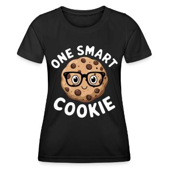 Cookies Saying Chocolate Cookies Funny Cookie Gift - Women's Functional T-Shirt - black - Front - AI Model Female 172 light (172cm)
