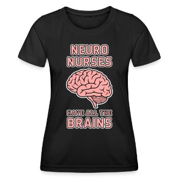 Neuro Nurse Nurse Neurology Gift - Women's Functional T-Shirt - black - Front - AI Model Female 172 light (172cm)