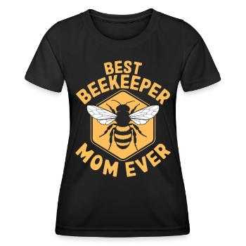 Beekeeper Saying Beekeeping Bee Funny Beekeeper Gift - Women's Functional T-Shirt - black - Front - AI Model Female 172 light (172cm)