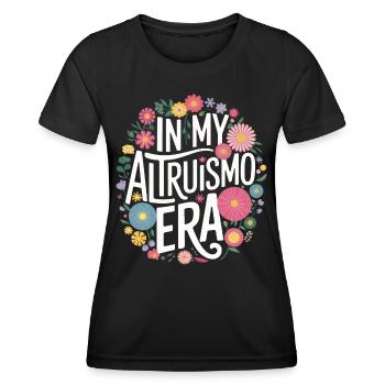 Altruisme Don désintéressé Donner d’école - T-shirt sport Femme - noir - Devant - AI Model Female 172 light (172cm)