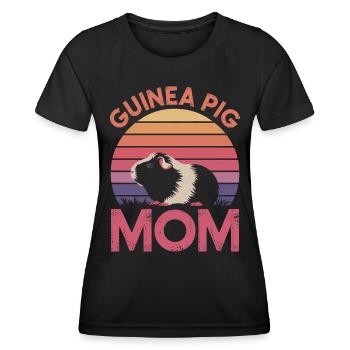 Dicton de cochon d’Inde, Cadeau de cochon d’Inde - T-shirt sport Femme - noir - Devant - AI Model Female 172 light (172cm)