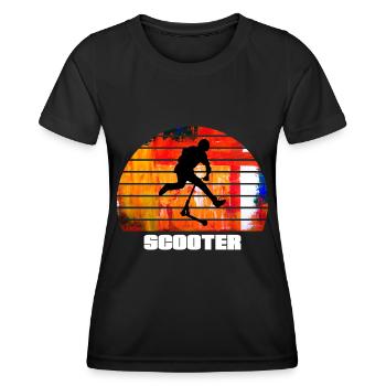 Roller - Frauen Funktions-T-Shirt - Schwarz - Vorne - AI Model Female 172 light (172cm)