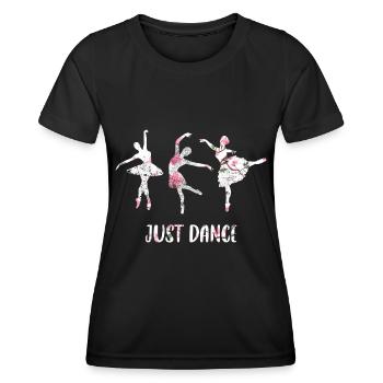 Just Dance - T-shirt sport Femme - noir - Devant - AI Model Female 172 light (172cm)
