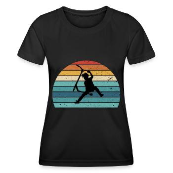 Freestyle-Roller - Frauen Funktions-T-Shirt - Schwarz - Vorne - AI Model Female 172 light (172cm)