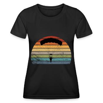 parachute - T-shirt sport Femme - noir - Devant - AI Model Female 172 light (172cm)