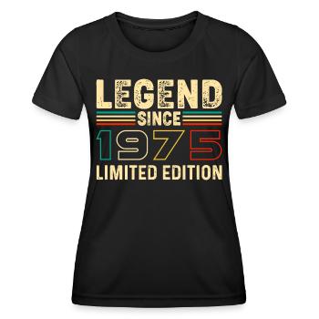 Legend Since 1975 Birthday 50 Years 50 Jahre - Women's Functional T-Shirt - black - Front - AI Model Female 172 light (172cm)