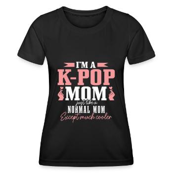 K-Pop-Fan Geschenk Koreanische Popmusik - Frauen Funktions-T-Shirt - Schwarz - Vorne - AI Model Female 172 light (172cm)