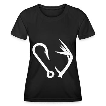Hunting and fishing - Women's Functional T-Shirt - black - Front - AI Model Female 172 light (172cm)