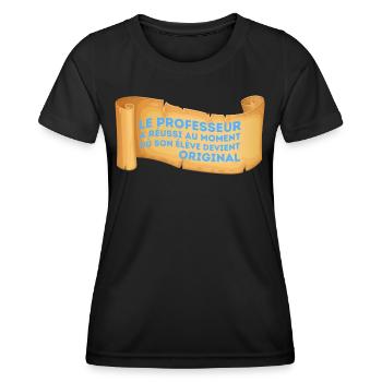 Maitre Formidable Cadeau Enseignants Prof - T-shirt sport Femme - noir - Devant - AI Model Female 172 light (172cm)