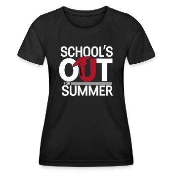 Schulabschluss Schulende School`s Out For Summer - Women's Functional T-Shirt - black - Front - AI Model Female 172 light (172cm)