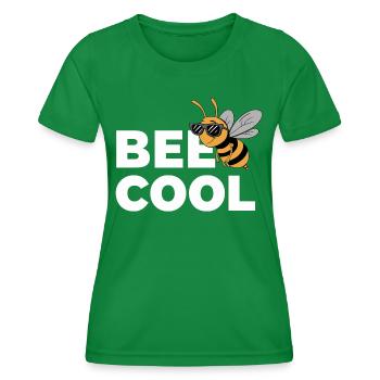 Bee: Funny saying for beekeepers, beekeepers - Women's Functional T-Shirt - kelly green - Front - AI Model Female 172 dark (172cm)
