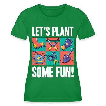 Landschaftsbau Landschaftsgärtner Gärtner Geschenk - Frauen Funktions-T-Shirt - Kelly Green - Vorne - AI Model Female 172 dark (172cm)