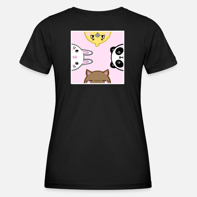 Cute Animals - Women's Functional T-Shirt - black