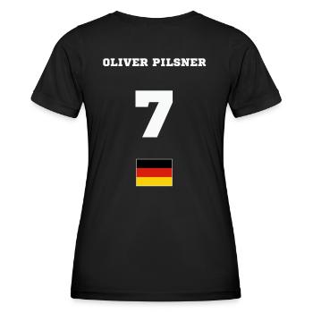 Oliver Pilsner - Frauen Funktions-T-Shirt - Schwarz - Hinten - AI Model Female 172 light (172cm)