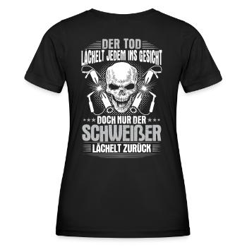 Soudeur sourire cadeau idée cadeau soudage - T-shirt sport Femme - noir - Dos - AI Model Female 172 light (172cm)