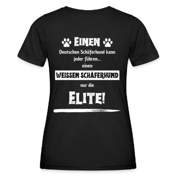 Einen deutschen Schäferhund kann jeder führen... - Frauen Funktions-T-Shirt - Schwarz - Hinten - AI Model Female 172 light (172cm)