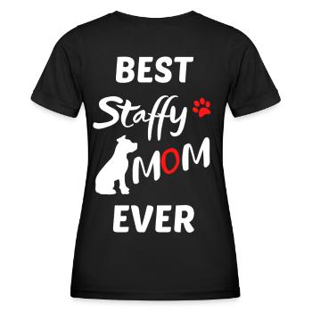 Staffordshire Terrier Sprüche Beste Hunde Mama - Frauen Funktions-T-Shirt - Schwarz - Hinten - AI Model Female 172 light (172cm)