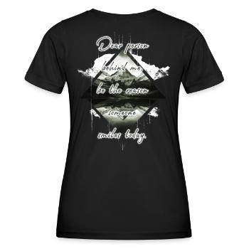 Spruch für die Person Hinter Dir Bring Ein Lächeln - Frauen Funktions-T-Shirt - Schwarz - Hinten - AI Model Female 172 light (172cm)