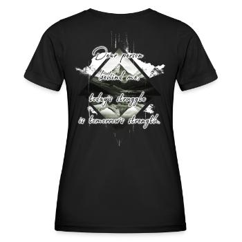 Spruch für die Person Hinter Dir Stärke Spruch - Frauen Funktions-T-Shirt - Schwarz - Hinten - AI Model Female 172 light (172cm)