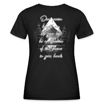 Dire pour la personne derrière vous rêves des objectifs - T-shirt sport Femme - noir - Dos - AI Model Female 172 light (172cm)